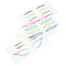 4 Sets Kleurrijke Waterdichte Eye-Linersticker Voor Oogmake-Up
