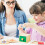 2 Set Giocattoli Montessori In Legno Con Monete E Geometriche 8