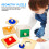 2 Set Giocattoli Montessori In Legno Con Monete E Geometriche 11