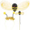 Set Costume Api Con Cerchietto E Bacchetta Per 4