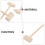 12 Martelli Per Torte In Legno Mini Gavel Giocattoli Creativi 7
