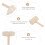12 Martelli Per Torte In Legno Mini Gavel Giocattoli Creativi 8