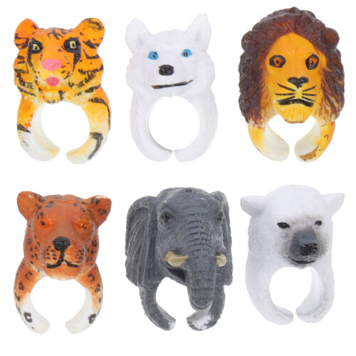 6 Animali Bambini Riempitivi Sacchetti Premi Aula 1