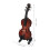 1 Set Miniature Viool Desktop Decor Realistisch Sieraad 2