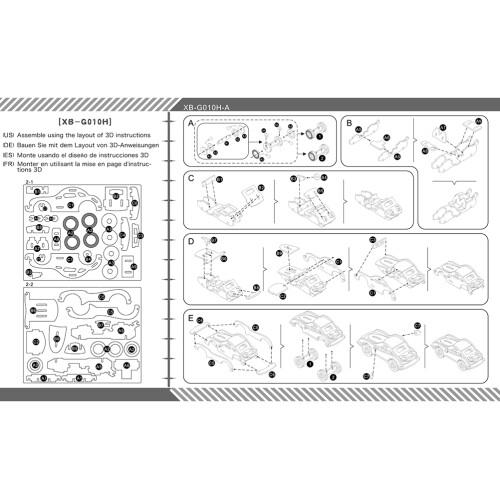 Puzzle 3D In Legno Da Te Auto Da Corsa Educativo 2