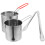 Set Acciaio Per Friggitrice Con Padella E 1