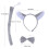 3 Pezzi Costume Adulti Con Orecchie E 2