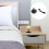 1Pc Retro Black Wooden Lamp Holder Bedside Table Base Light Accessory 2