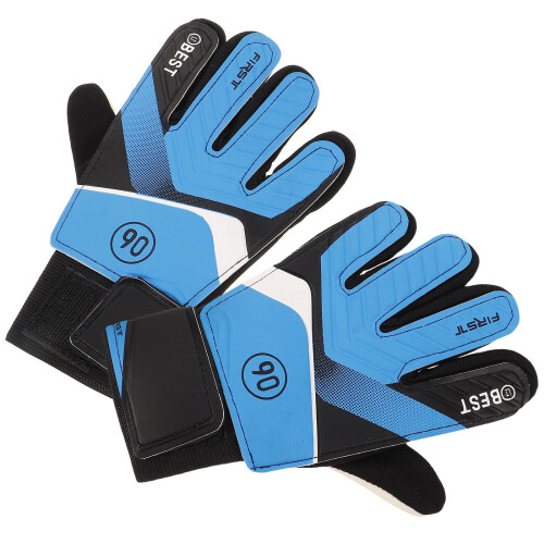 2St Multi Kleuren Keeperhandschoenen PU Antislip Kinderafmetingen