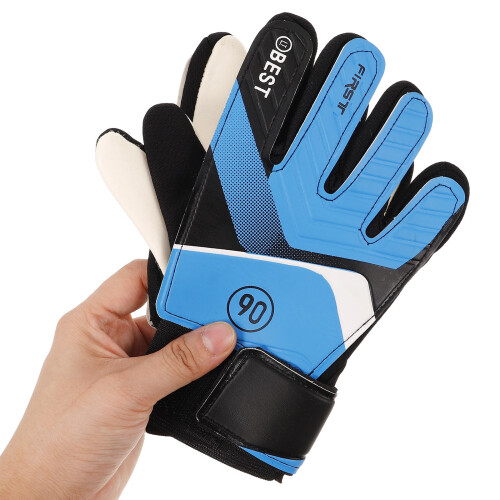 2St Multi Kleuren Keeperhandschoenen PU Antislip Kinderafmetingen 2