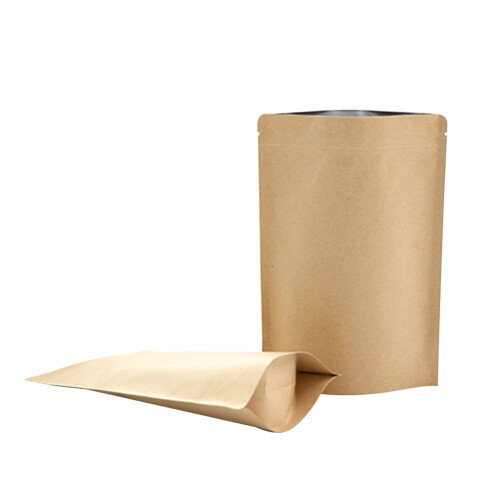 50 Pezzi Borsa Kraft Con Rivestimento In Alluminio E Cerniera Per Tè 1