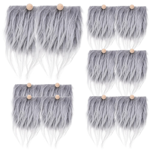 12 Set Barbe E Palline Legno Per Fai Da Te