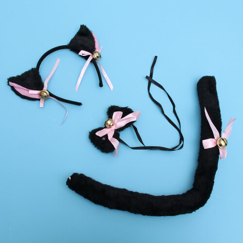 5 Pezzi Costume Con Orecchie Collare 1