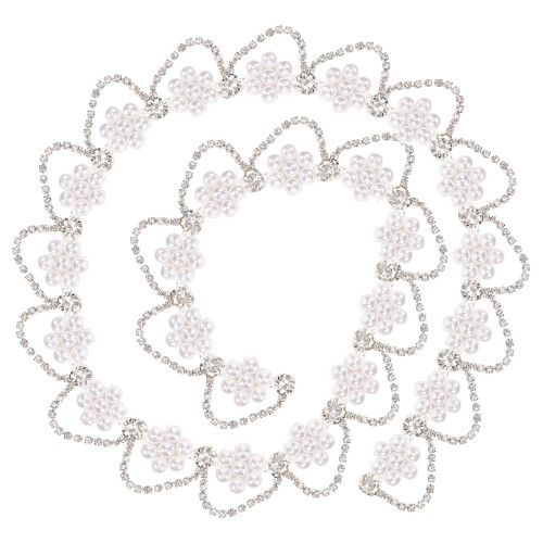Headbands Strass Pompom Ketting Acryl 1 Set