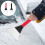 raschiatore neve 2 pezzi nero e rosso con impugnatura gomma 6