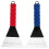 raschiatore neve 2 pezzi nero e rosso con impugnatura gomma 5