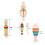 3 Set Strumenti Guiro In Legno Per Bambini Con Bacchette 2