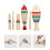 3 Set Strumenti Guiro In Legno Per Bambini Con Bacchette 11