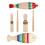 3 Set Strumenti Guiro In Legno Per Bambini Con Bacchette 10