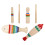 3 Set Strumenti Guiro In Legno Per Bambini Con Bacchette 6