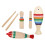 3 Set Strumenti Guiro In Legno Per Bambini Con Bacchette 5