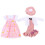 1 Set Herbruikbare Pop Jurk Decoratieve Pop Kleding Compacte Popjurk 10