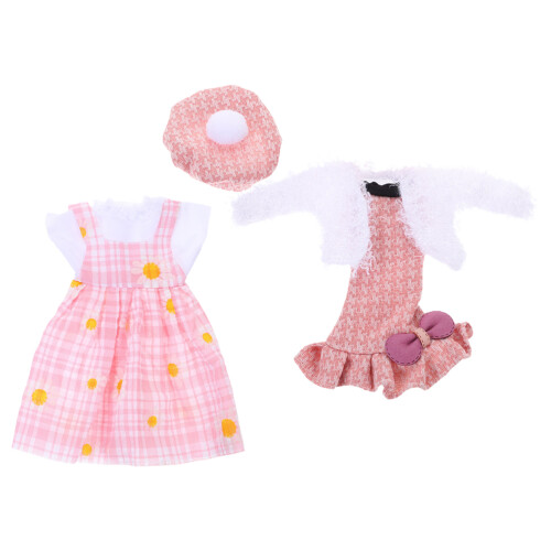 1 Set Herbruikbare Pop Jurk Decoratieve Pop Kleding Compacte Popjurk 2