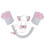 5 Pezzi Costume Con Orecchie Collare 7