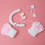 5 Pezzi Costume Con Orecchie Collare 8