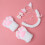 5 Pezzi Costume Con Orecchie Collare 10