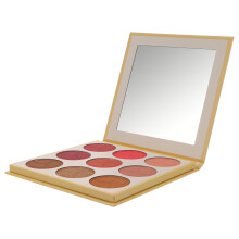 9-kleuren gezichtsroze palet, natuurlijke make-up voor
