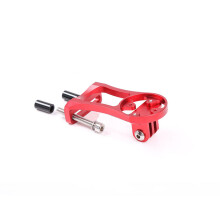 set mountainbike zaklampbeugel odometerhouder stuurverlenging rood