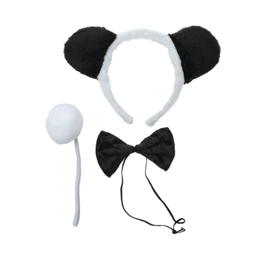 3 /Set Cerchietto Panda Con E Per Bambino