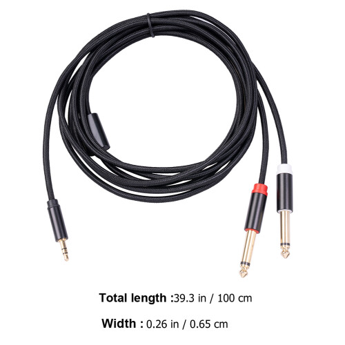 1 Pezzo Audio Per Palco Chitarra Elettrica Prolunga Nero 1