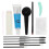 Set Per Sopracciglia Con Gel Tinta Marrone Scuro E 1