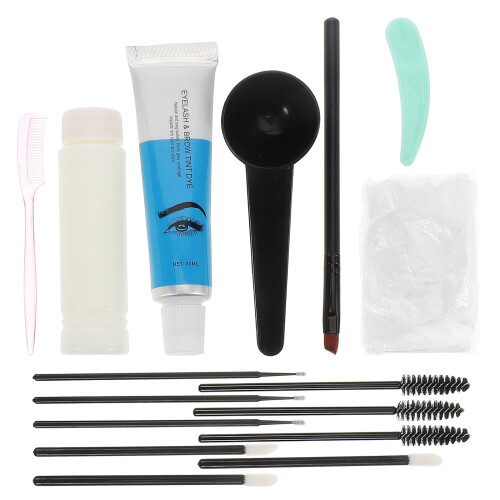 Set Per Sopracciglia Con Gel Tinta Marrone Scuro E
