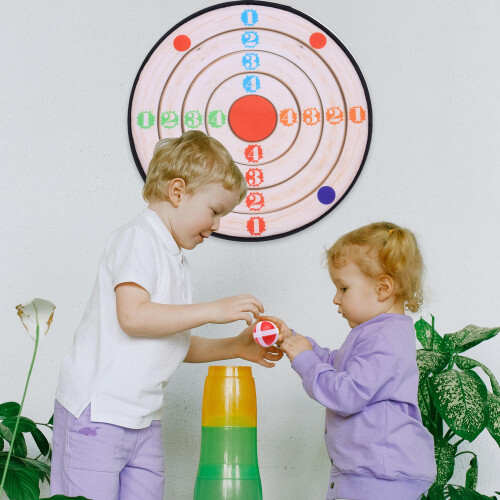 2 Sets Draagbaar Dartsbord Speelgoed Voor Kinderen 2