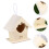 Vogelhuis Beige Hangend Decoratief Nest 4