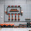 Power Tool Organizer Wall Mount Heavy Duty 3 Layer Storage Shelf Floating Garage Tool Rack for Cordless Drills & Power Tools Tool Storage Rack 8