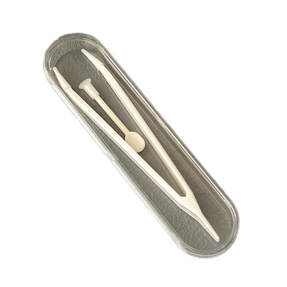 White 1 Set Contact Lens Inserter Remover Multicolored Contact Lens Tweezers Special Clamp Tool