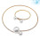 2 Peças Conjunto De Colar E Pulseira De Para 7