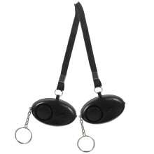 2 szt. osobisty alarm 130 z latarką LED, czarny