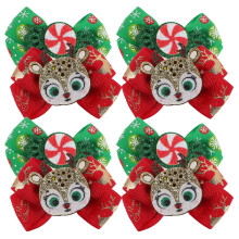 8 Unidades Laços De Natal Presilhas Para Cabelo Bebê