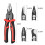 Professional Ergonomic Grip 5 Head Pliers Set For Electrical 3