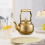 Modern Hammered Texture 1.2/1.6/2L Teas-Gold plated 1.2L 5