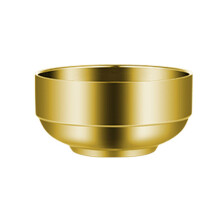 Decorative Thickened Bowl For Soup Rice Or-Gold plated 11.5CM