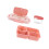 Stackable Meal Preparation Container With-Pink quarter grid 1