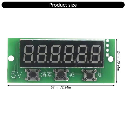 Module de compteur de tubes numériques 0-999999 6,-2 pièces 2
