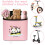 's Handlebar Bag, Bicycle Basket, Removable Lid, Secure Hold Velcro Panda 2