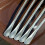 Natural Stone Handle 304 Nonrust Steel Fruit Forks for-8 5
